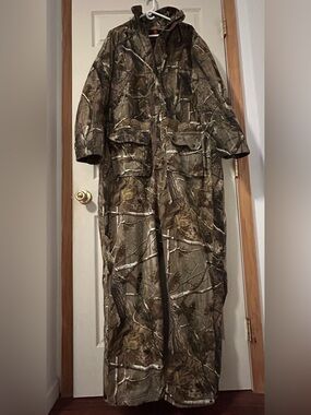 Game Winner Realtree Men's Hunting Coverall Jumpsuit - Brown Green Camo 2XL